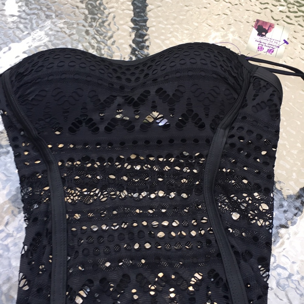 Swimsuit, Crochet Monokini w/ Push-Up Styling NWT - Picture 7 of 10